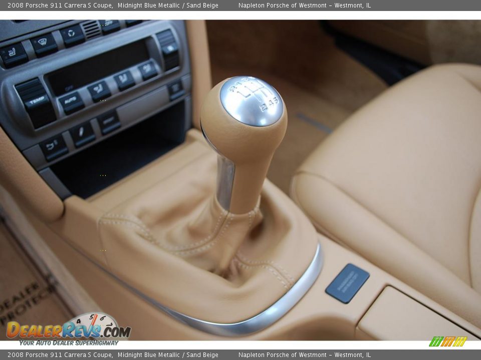 2008 Porsche 911 Carrera S Coupe Midnight Blue Metallic / Sand Beige Photo #13