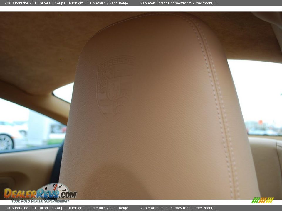 2008 Porsche 911 Carrera S Coupe Midnight Blue Metallic / Sand Beige Photo #16