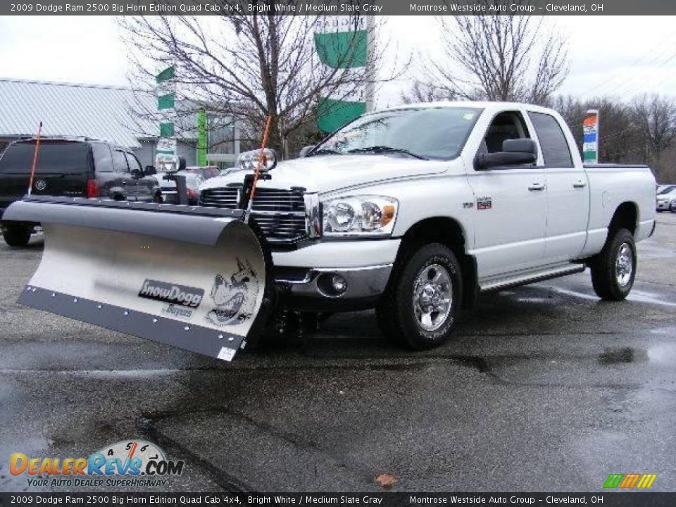 2009 Dodge Ram 2500 Big Horn Edition Quad Cab 4x4 Bright White / Medium Slate Gray Photo #1
