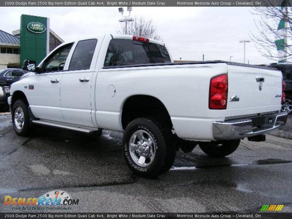 2009 Dodge Ram 2500 Big Horn Edition Quad Cab 4x4 Bright White / Medium Slate Gray Photo #6