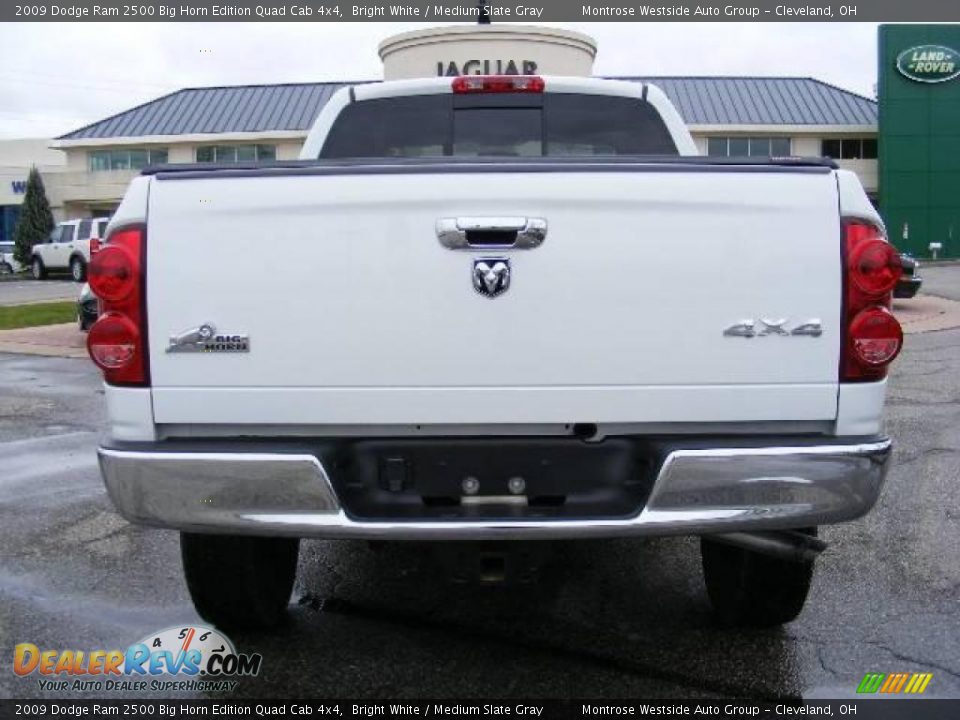 2009 Dodge Ram 2500 Big Horn Edition Quad Cab 4x4 Bright White / Medium Slate Gray Photo #7