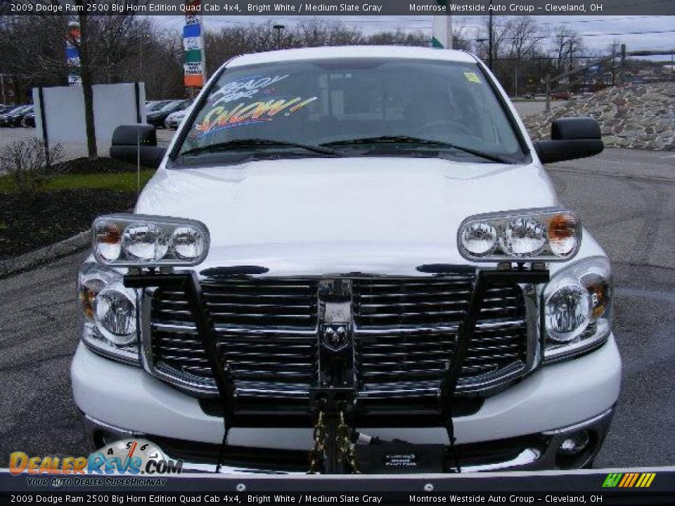 2009 Dodge Ram 2500 Big Horn Edition Quad Cab 4x4 Bright White / Medium Slate Gray Photo #15