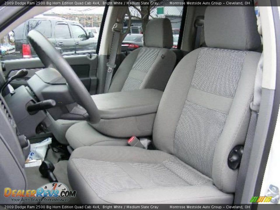 2009 Dodge Ram 2500 Big Horn Edition Quad Cab 4x4 Bright White / Medium Slate Gray Photo #16