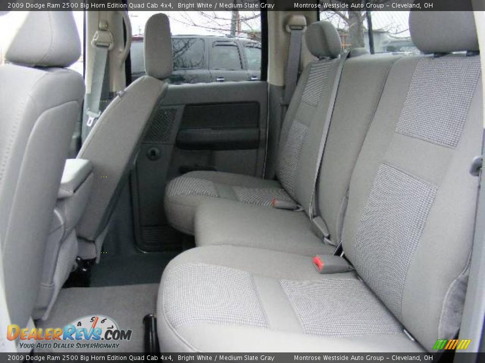 2009 Dodge Ram 2500 Big Horn Edition Quad Cab 4x4 Bright White / Medium Slate Gray Photo #18