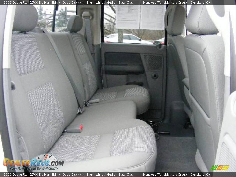 2009 Dodge Ram 2500 Big Horn Edition Quad Cab 4x4 Bright White / Medium Slate Gray Photo #19