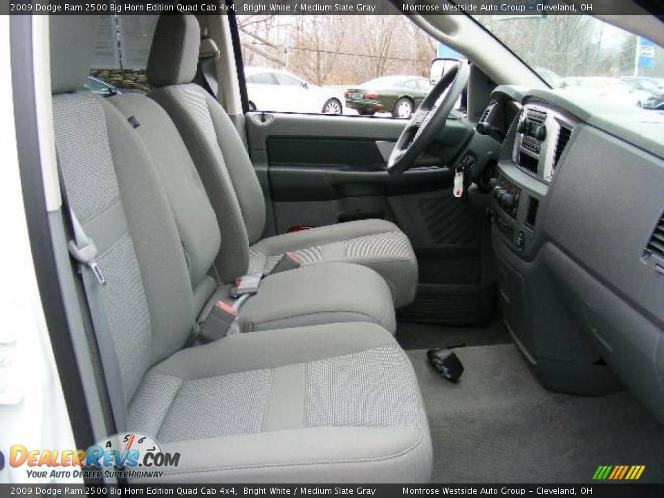 2009 Dodge Ram 2500 Big Horn Edition Quad Cab 4x4 Bright White / Medium Slate Gray Photo #21
