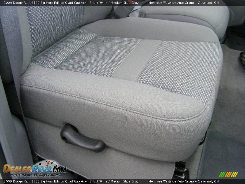 2009 Dodge Ram 2500 Big Horn Edition Quad Cab 4x4 Bright White / Medium Slate Gray Photo #22
