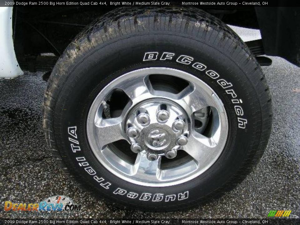 2009 Dodge Ram 2500 Big Horn Edition Quad Cab 4x4 Bright White / Medium Slate Gray Photo #34