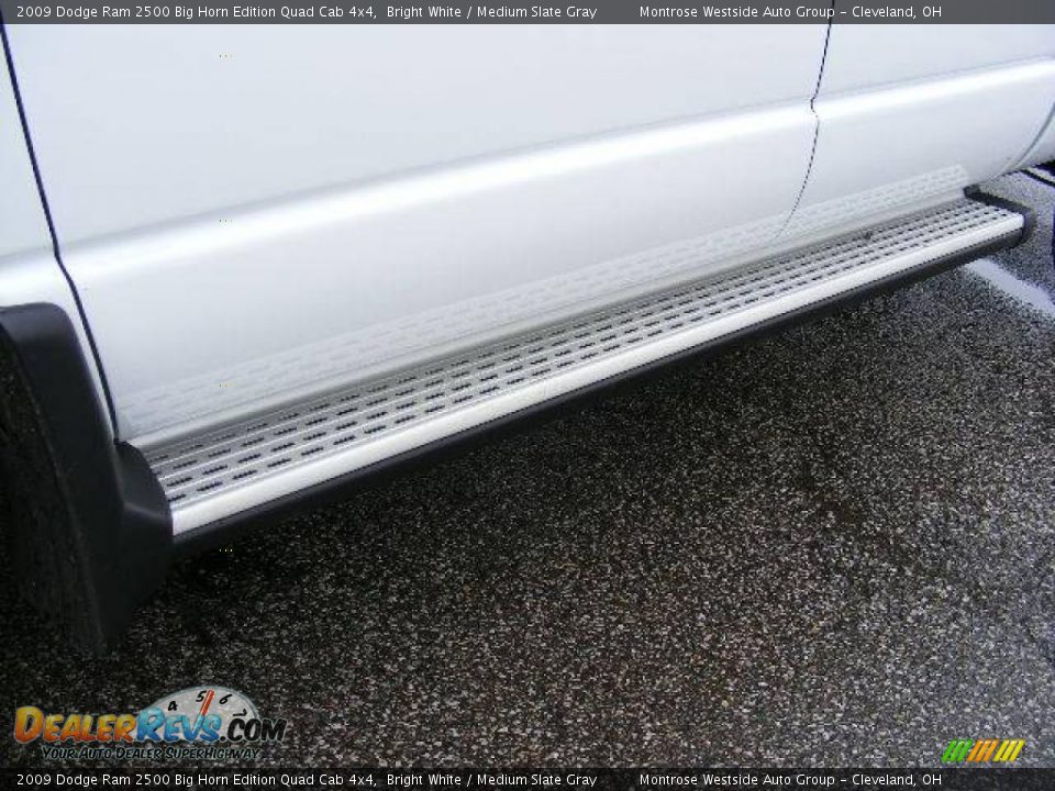 2009 Dodge Ram 2500 Big Horn Edition Quad Cab 4x4 Bright White / Medium Slate Gray Photo #35