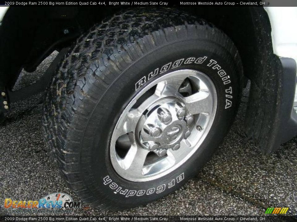 2009 Dodge Ram 2500 Big Horn Edition Quad Cab 4x4 Bright White / Medium Slate Gray Photo #36