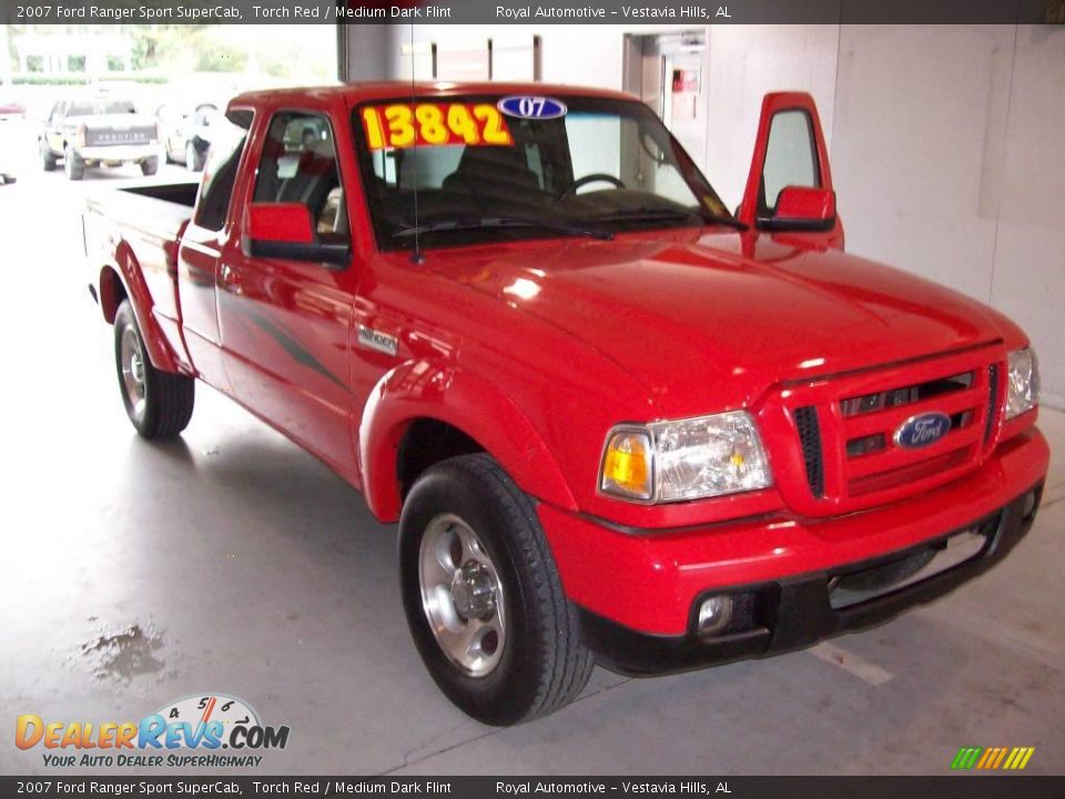 2007 Ford Ranger Sport SuperCab Torch Red / Medium Dark Flint Photo #1