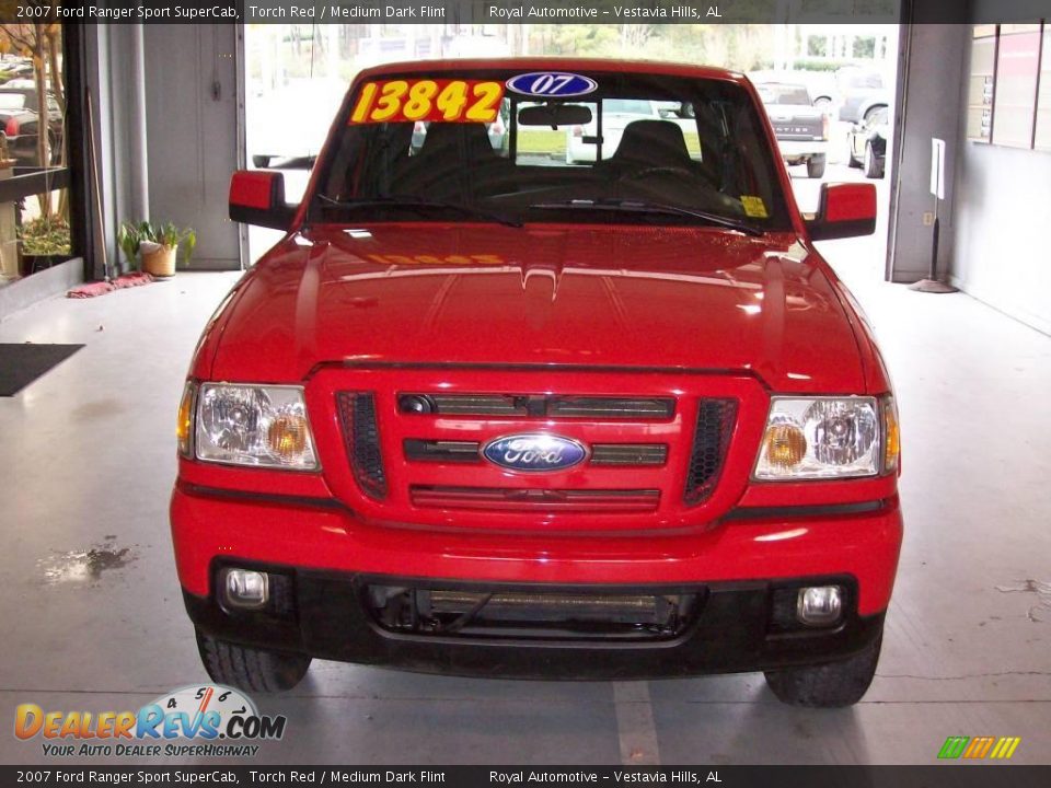2007 Ford Ranger Sport SuperCab Torch Red / Medium Dark Flint Photo #3