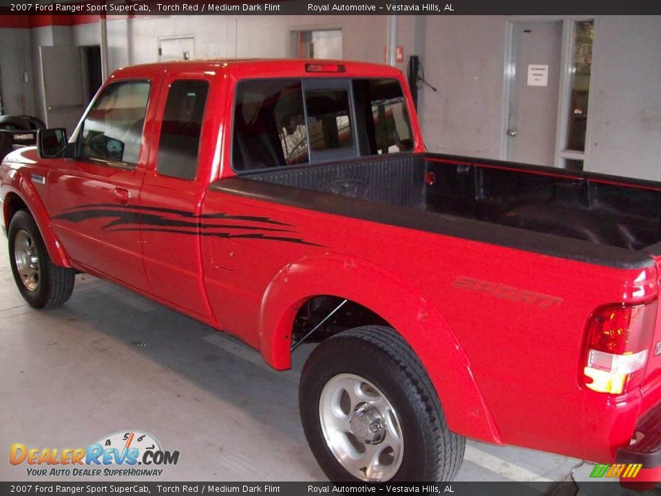 2007 Ford Ranger Sport SuperCab Torch Red / Medium Dark Flint Photo #5