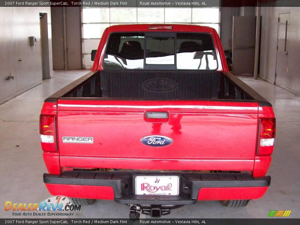 2007 Ford Ranger Sport SuperCab Torch Red / Medium Dark Flint Photo #6