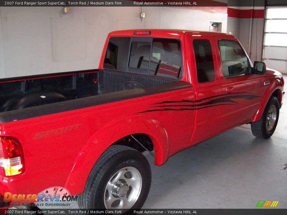 2007 Ford Ranger Sport SuperCab Torch Red / Medium Dark Flint Photo #7