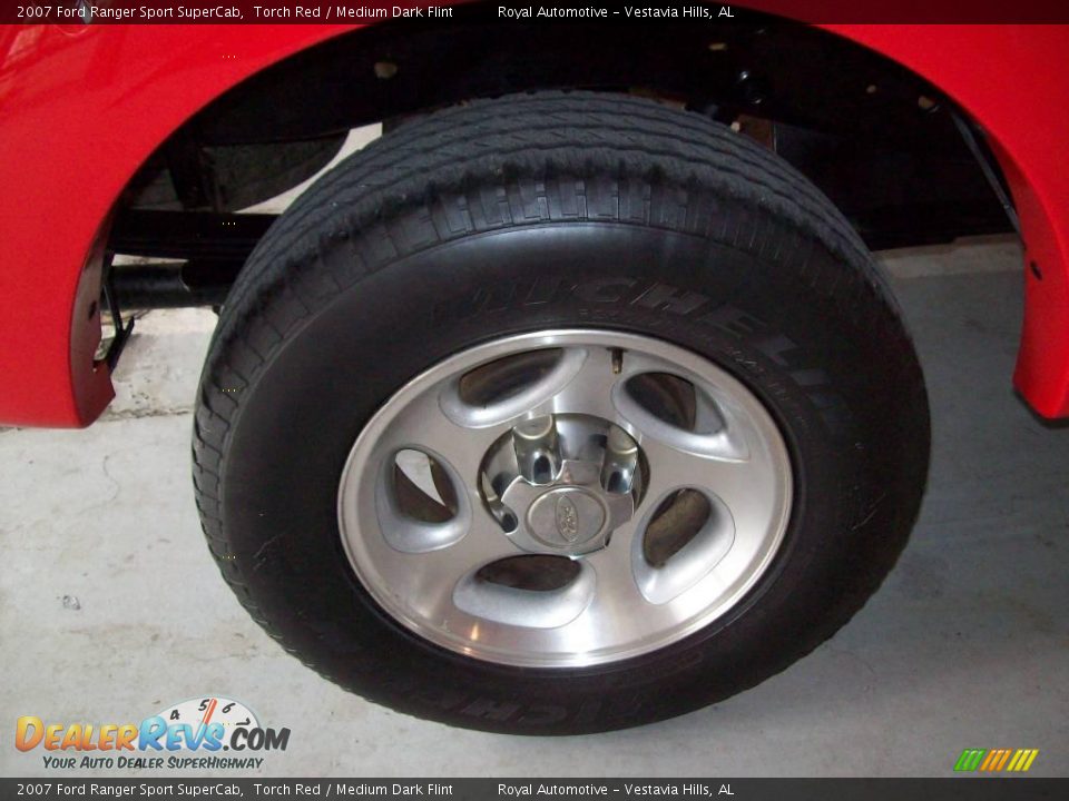 2007 Ford Ranger Sport SuperCab Torch Red / Medium Dark Flint Photo #8