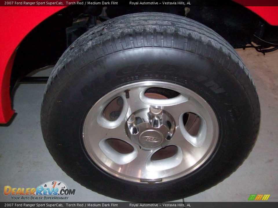 2007 Ford Ranger Sport SuperCab Torch Red / Medium Dark Flint Photo #9