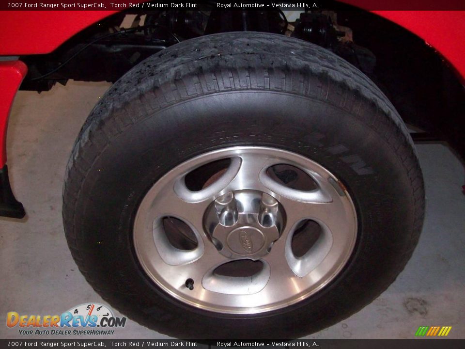 2007 Ford Ranger Sport SuperCab Torch Red / Medium Dark Flint Photo #10