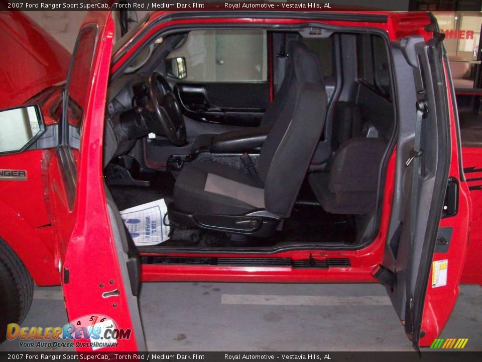 2007 Ford Ranger Sport SuperCab Torch Red / Medium Dark Flint Photo #13
