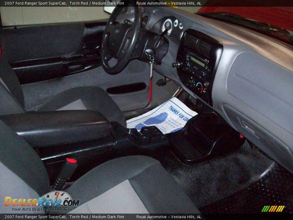 2007 Ford Ranger Sport SuperCab Torch Red / Medium Dark Flint Photo #24
