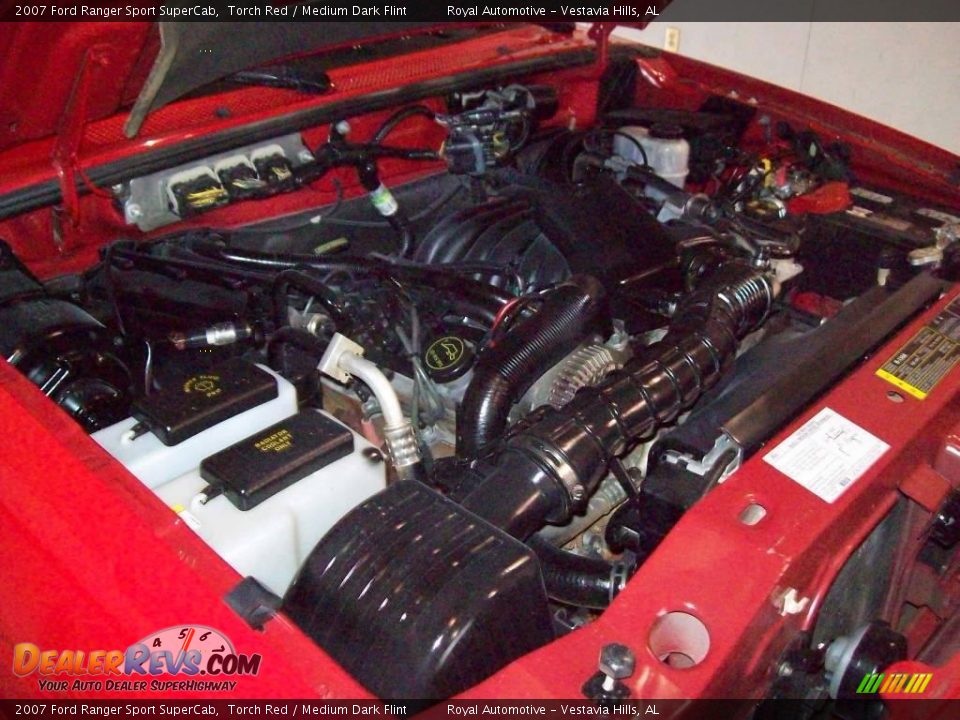 2007 Ford Ranger Sport SuperCab Torch Red / Medium Dark Flint Photo #29
