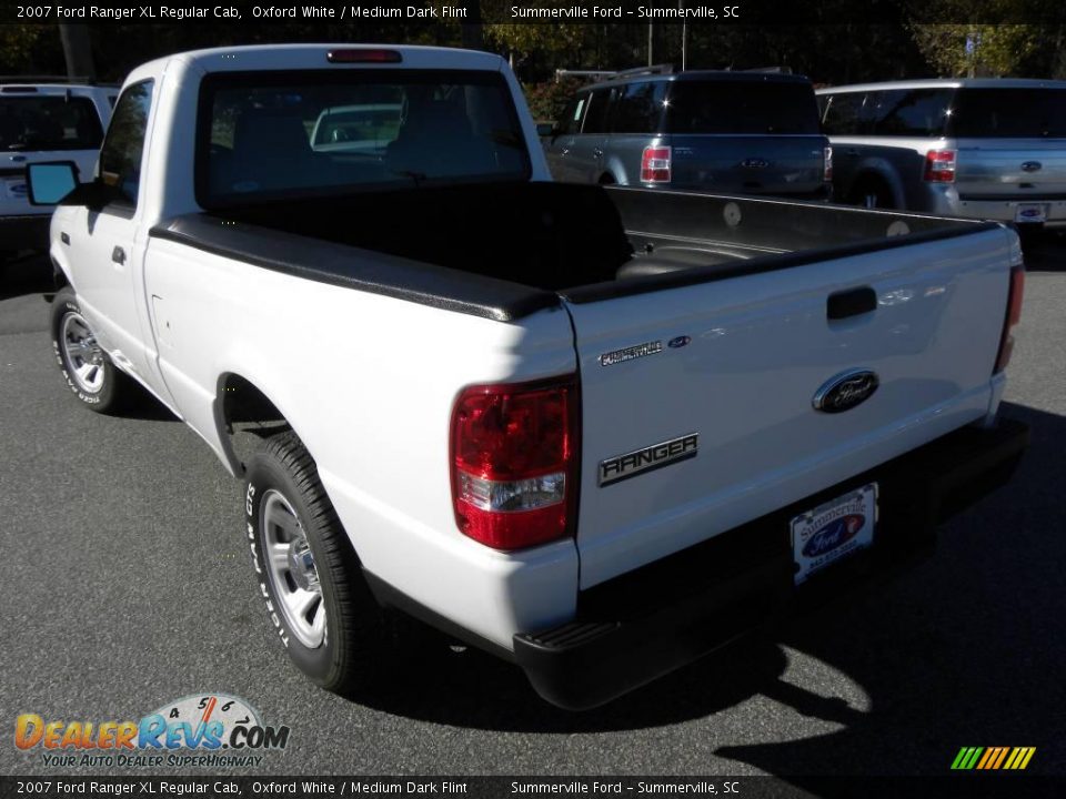 2007 Ford Ranger XL Regular Cab Oxford White / Medium Dark Flint Photo #10