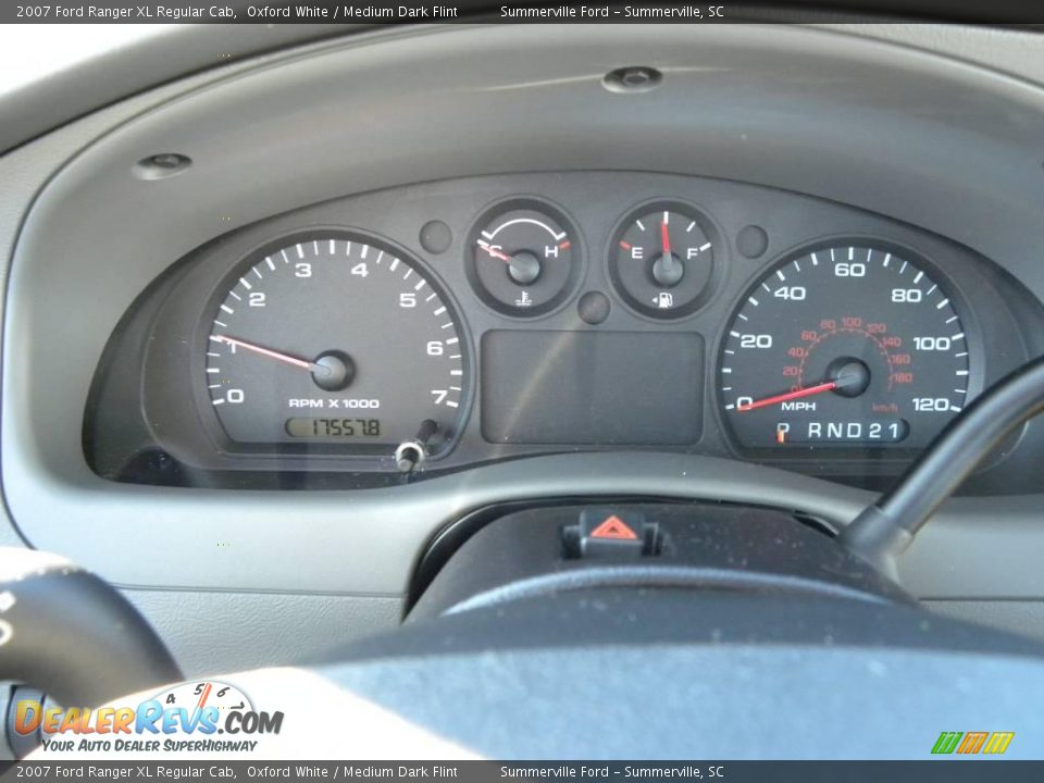 2007 Ford Ranger XL Regular Cab Oxford White / Medium Dark Flint Photo #15