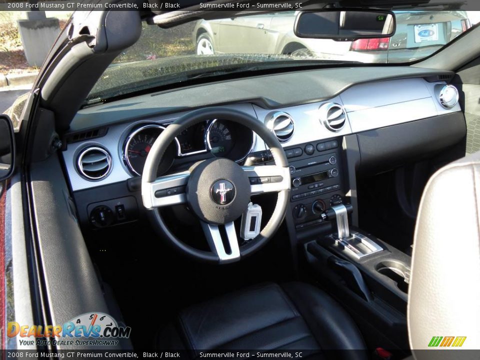 2008 Ford Mustang GT Premium Convertible Black / Black Photo #3