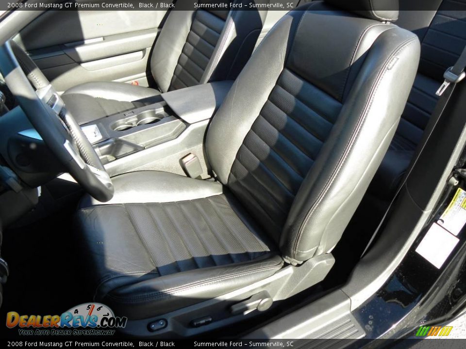 2008 Ford Mustang GT Premium Convertible Black / Black Photo #4