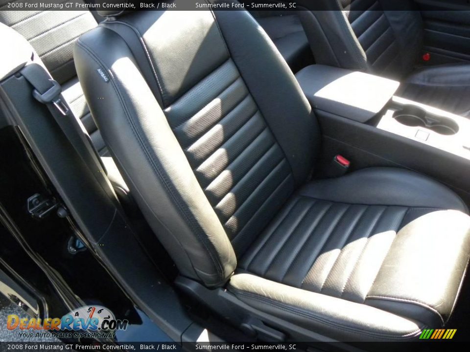 2008 Ford Mustang GT Premium Convertible Black / Black Photo #7