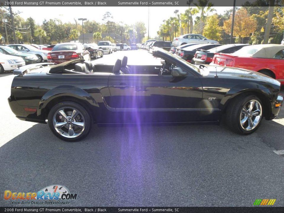 2008 Ford Mustang GT Premium Convertible Black / Black Photo #9