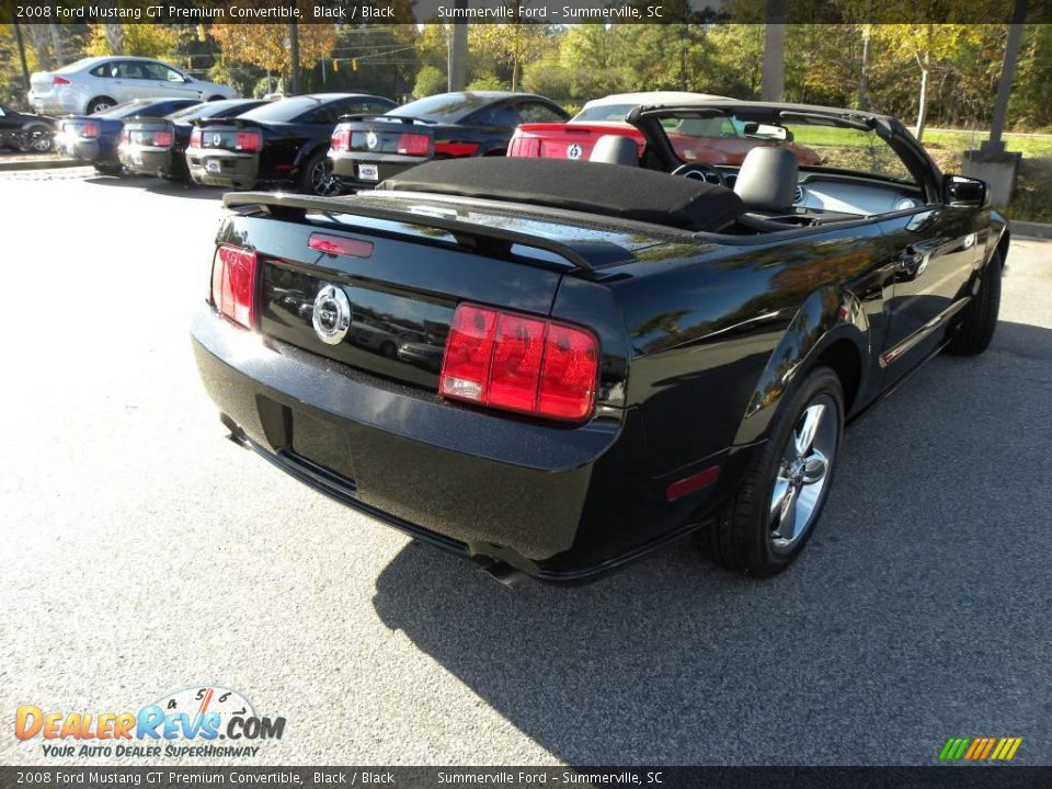 2008 Ford Mustang GT Premium Convertible Black / Black Photo #10
