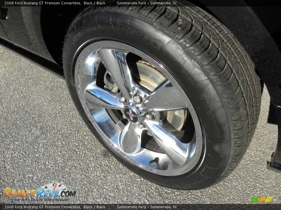 2008 Ford Mustang GT Premium Convertible Black / Black Photo #13