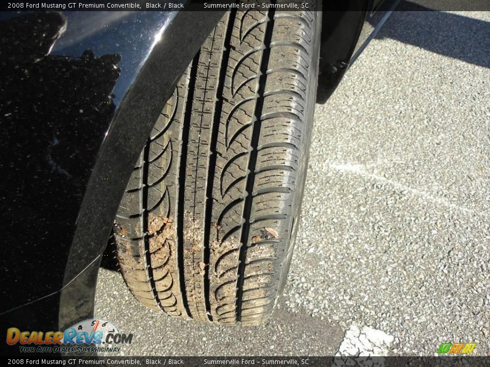 2008 Ford Mustang GT Premium Convertible Black / Black Photo #15