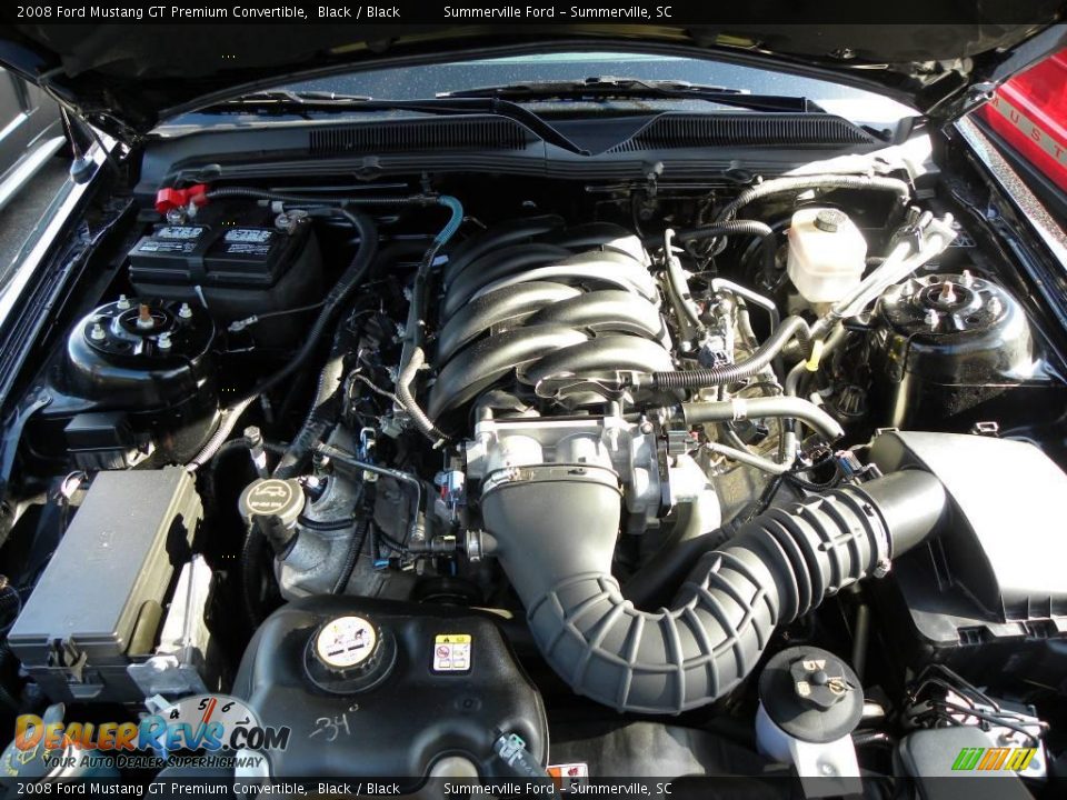 2008 Ford Mustang GT Premium Convertible Black / Black Photo #16