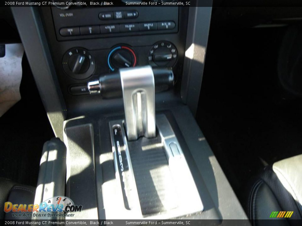 2008 Ford Mustang GT Premium Convertible Black / Black Photo #17