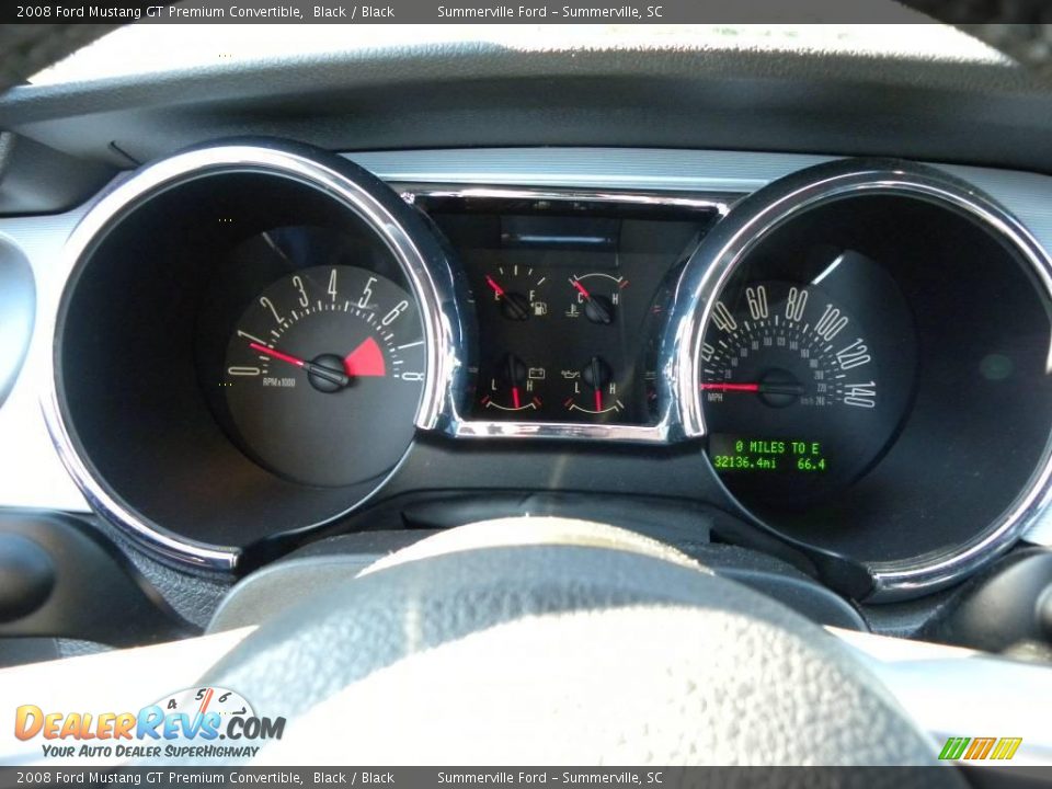 2008 Ford Mustang GT Premium Convertible Black / Black Photo #19