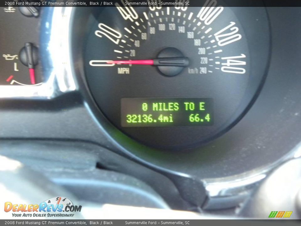 2008 Ford Mustang GT Premium Convertible Black / Black Photo #20
