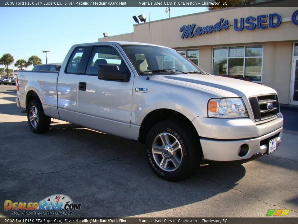 2008 Ford F150 STX SuperCab Silver Metallic / Medium/Dark Flint Photo #2