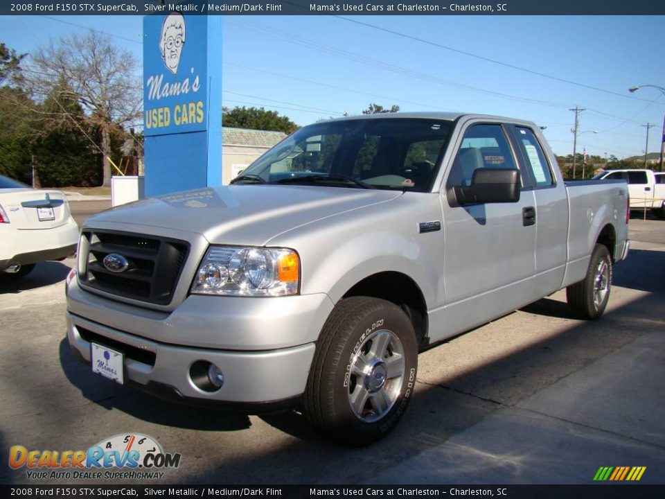 2008 Ford F150 STX SuperCab Silver Metallic / Medium/Dark Flint Photo #4
