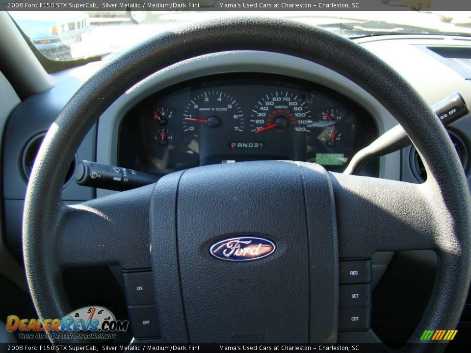 2008 Ford F150 STX SuperCab Silver Metallic / Medium/Dark Flint Photo #15