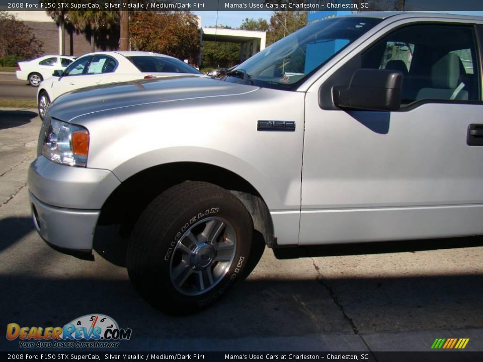 2008 Ford F150 STX SuperCab Silver Metallic / Medium/Dark Flint Photo #22