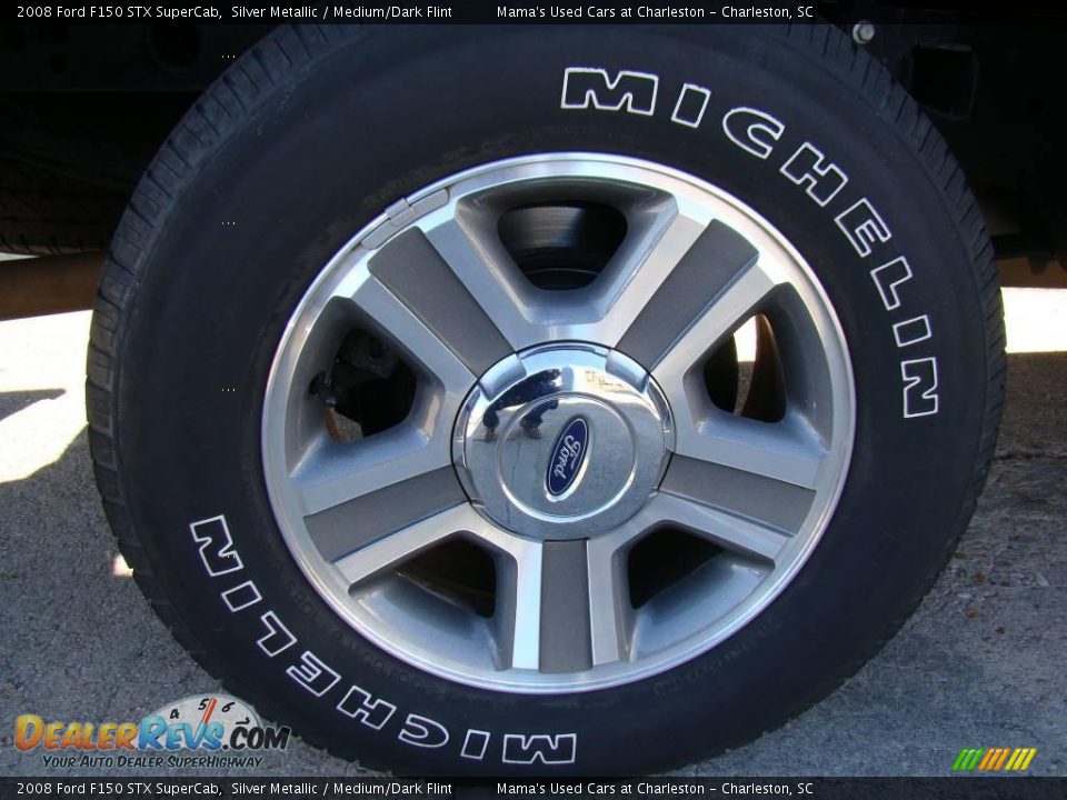 2008 Ford F150 STX SuperCab Silver Metallic / Medium/Dark Flint Photo #25