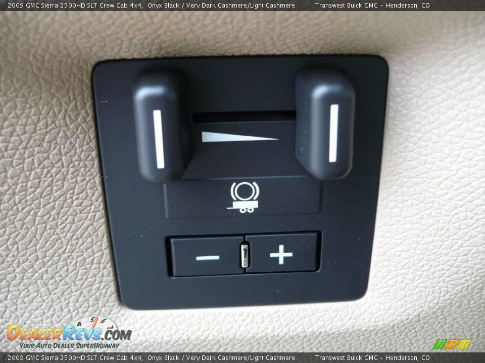 2009 GMC Sierra 2500HD SLT Crew Cab 4x4 Onyx Black / Very Dark Cashmere/Light Cashmere Photo #7