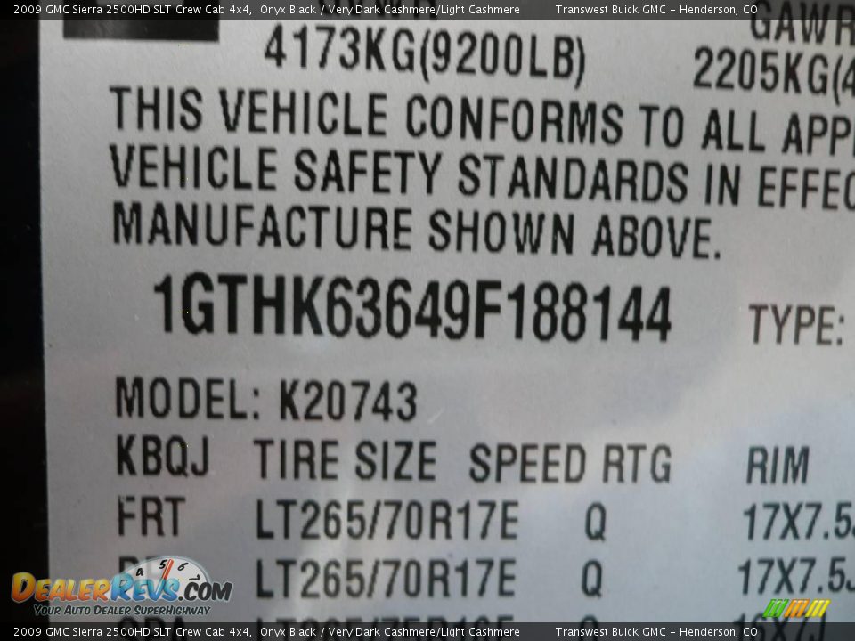 2009 GMC Sierra 2500HD SLT Crew Cab 4x4 Onyx Black / Very Dark Cashmere/Light Cashmere Photo #10