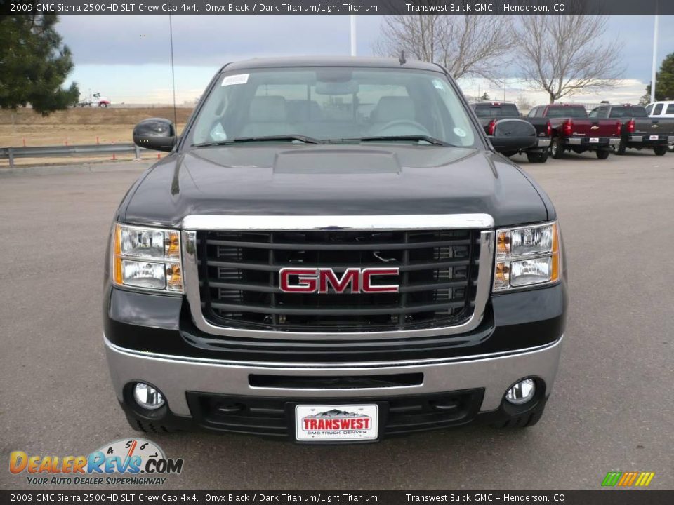 2009 GMC Sierra 2500HD SLT Crew Cab 4x4 Onyx Black / Dark Titanium/Light Titanium Photo #2