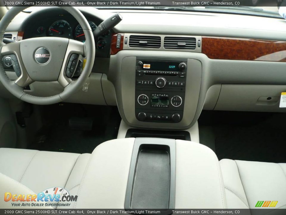2009 GMC Sierra 2500HD SLT Crew Cab 4x4 Onyx Black / Dark Titanium/Light Titanium Photo #6