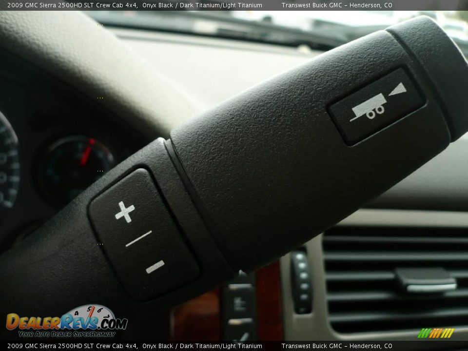 2009 GMC Sierra 2500HD SLT Crew Cab 4x4 Onyx Black / Dark Titanium/Light Titanium Photo #8