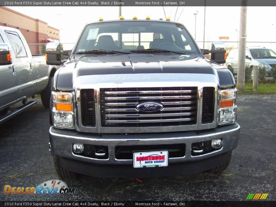 2010 Ford F350 Super Duty Lariat Crew Cab 4x4 Dually Black / Ebony Photo #2