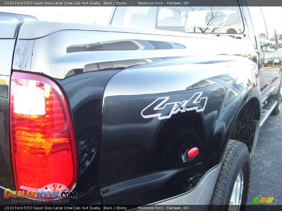 2010 Ford F350 Super Duty Lariat Crew Cab 4x4 Dually Black / Ebony Photo #4